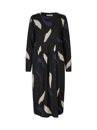 Masai Copenhagen Manamo Long Sleeve Tulip Dress In Blue