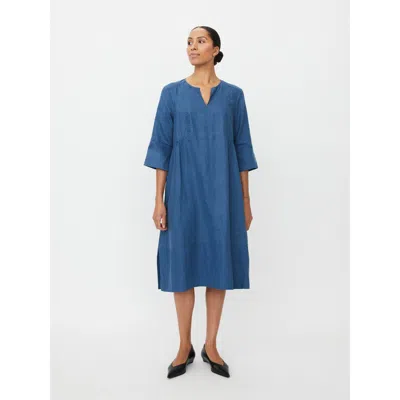 Masai Copenhagen Manasya Linen Tunic Midi Dress In Blue