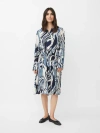Masai Copenhagen Maneile Long Sleeve Waist Belt Dress In Multi