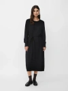 Masai Copenhagen Manisuta Long Sleeve Belted Waist Dress In Black