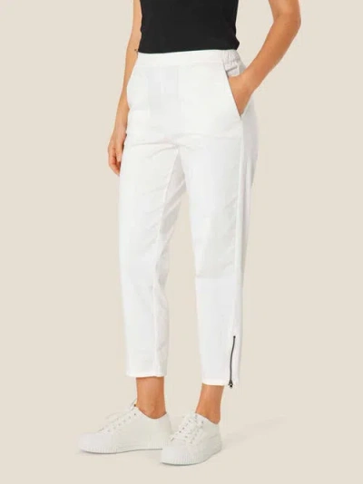 Masai Copenhagen Mapadme Elastic Waist Cropped Pants In White