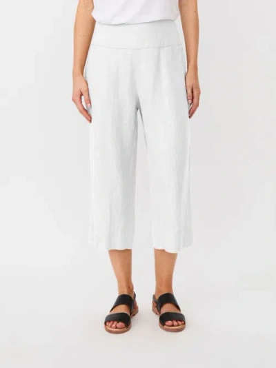 Masai Copenhagen Mapallas Linen Cropped Trousers In White