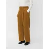Masai Copenhagen Maperli Velvet Cropped Pants In Brown