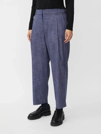 Masai Copenhagen Maphiladelphia Cropped Loose Fit Pants In Blue