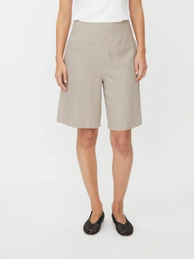 Masai Copenhagen Mapinja Smock Waist Linen Shorts In Neutral