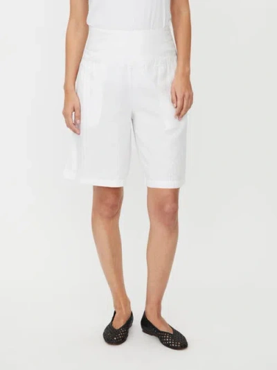 Masai Copenhagen Mapinja Smock Waist Linen Shorts In White