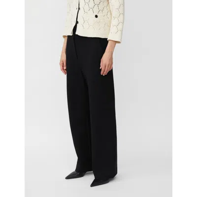 Masai Copenhagen Maplegia Wide Leg Tailored Pants In Black