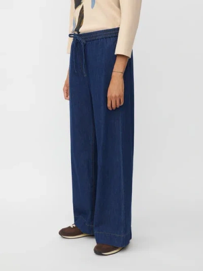 Masai Copenhagen Mapolyxena Wide Leg Elasticated Jeans In Blue