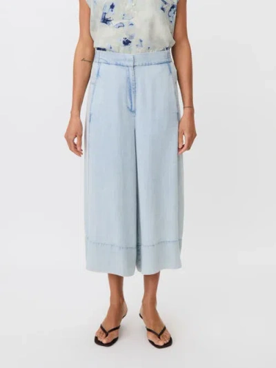 Masai Copenhagen Maportia Denim Wide-leg Culotte Trouser In Blue