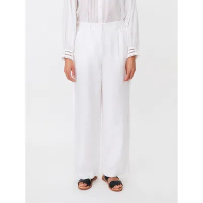 Masai Copenhagen Mapriselle Wide-leg Linen Trousers In White