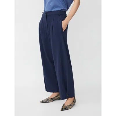 Masai Copenhagen Mapunna High Waisted Cropped Pants In Blue