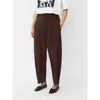 Masai Copenhagen Mapunna High Waisted Cropped Pants In Brown