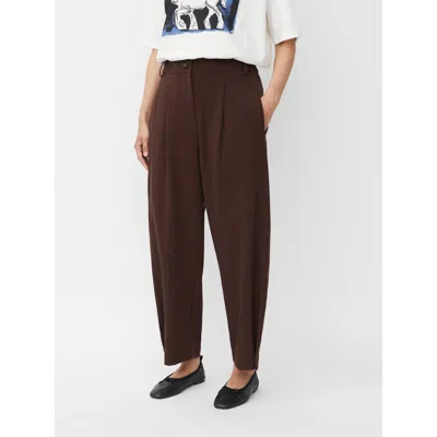 Masai Copenhagen Mapunna High Waisted Cropped Pants In Brown
