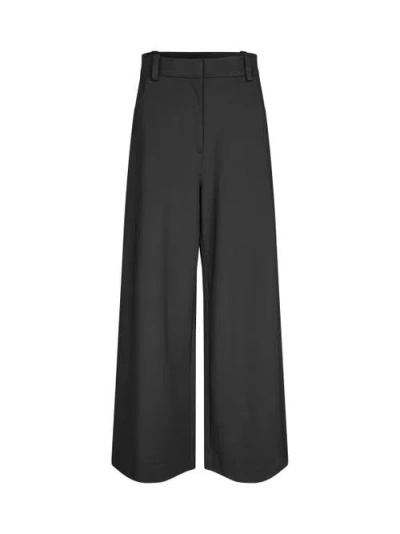 Masai Copenhagen Mapylvire Wide Leg Tailored Pants In Black