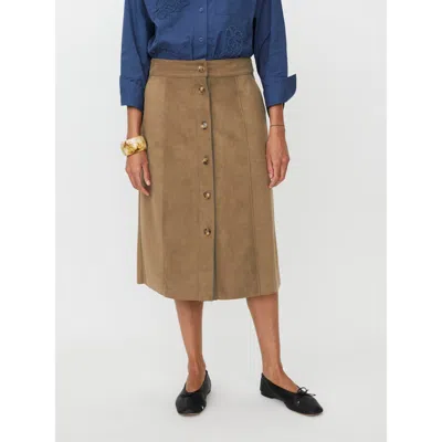 Masai Copenhagen Masynnora Button Front Midi Skirt In Brown