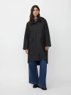 Masai Copenhagen Matheia Long Sleeve Hooded Coat In Black