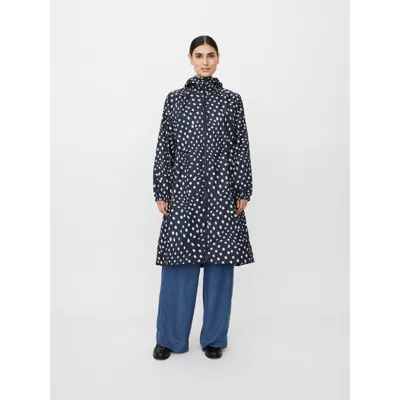 Masai Copenhagen Matrina Polka Dot Raincoat In Blue