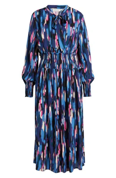 Masai Copenhagen Nomina Long Sleeve Dress In Federal Blue