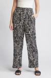 MASAI COPENHAGEN MASAI COPENHAGEN PEONOS ABSTRACT PRINT ANKLE STRAIGHT LEG PANTS