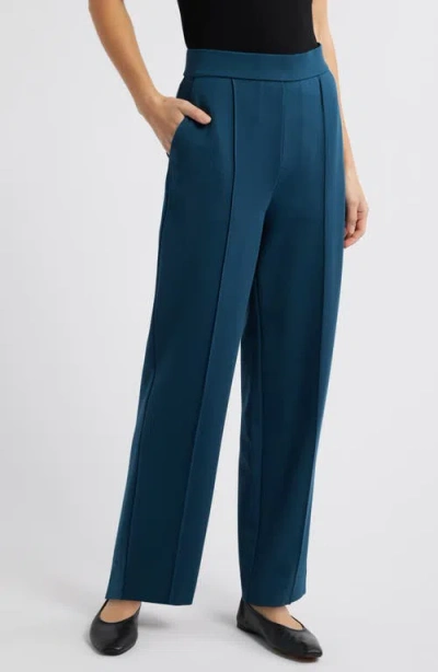 Masai Copenhagen Pianas Pleated Wide Leg Pants In Reflect Pond