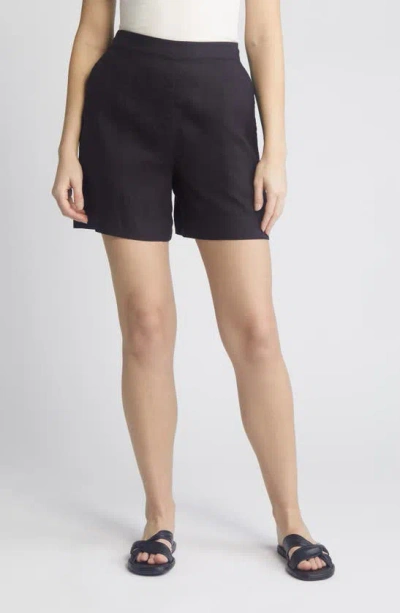 Masai Copenhagen Pinjaba Linen Shorts In Black