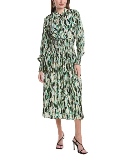 Masai Copenhagen Printed Midi Dress In Black