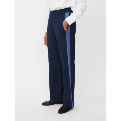 Masai Copenhagen Pryzona Side Stripe Trousers In Blue
