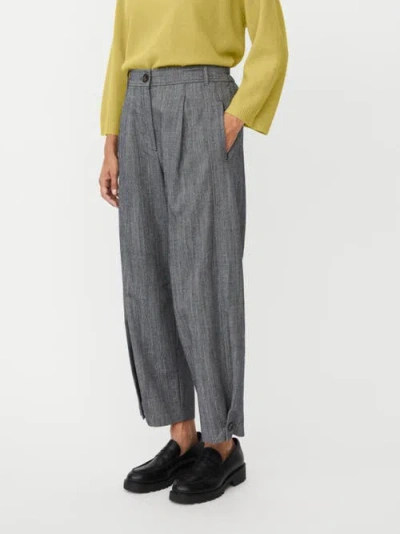 Masai Copenhagen Punna Cropped Button Fastening Pants In Gray
