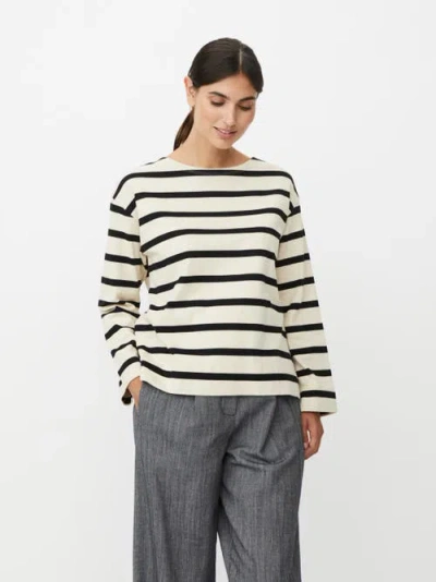 Masai Copenhagen Striped Sweater In White