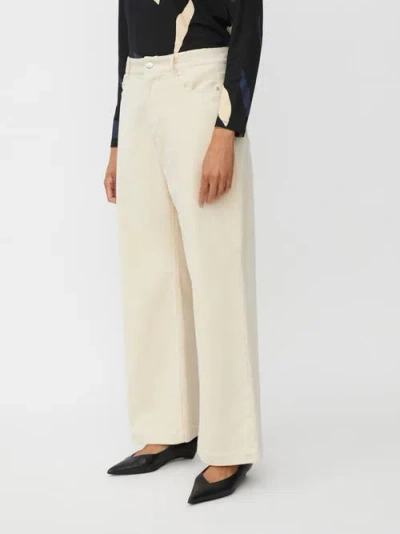 Masai Copenhagen Wide Leg Velvet Pants In Neutral