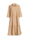 Masai Copenhagen Women's Nydilla Tiered Midi-dress In Tannin