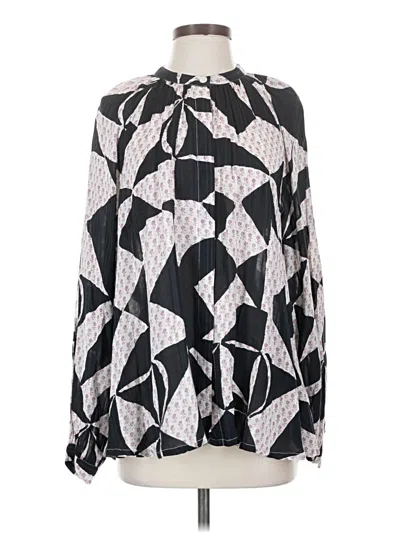Pre-owned Masai Long Sleeve Blouse In Black