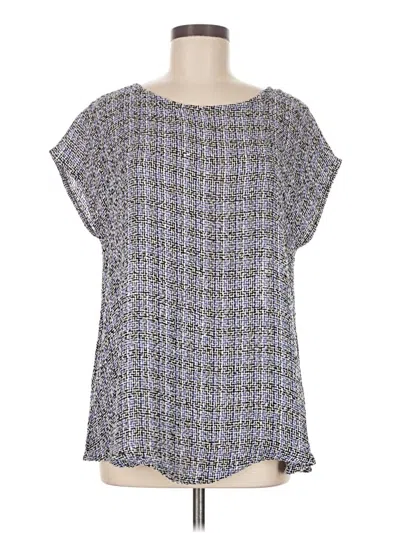 Pre-owned Masai Short Sleeve Blouse In Gray