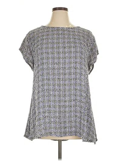 Pre-owned Masai Short Sleeve Blouse In Gray