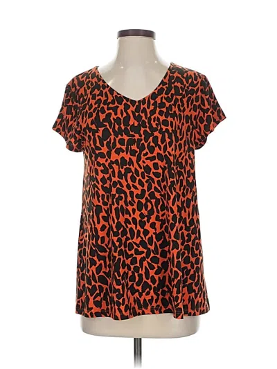 Pre-owned Masai Short Sleeve Blouse In Orange
