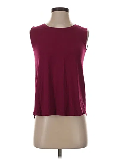 Pre-owned Masai Sleeveless T-shirt In Burgundy