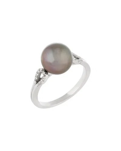 Masako Pearls 14k 0.07 Ct. Tw. Diamond 9-9.5mm Pearl Ring