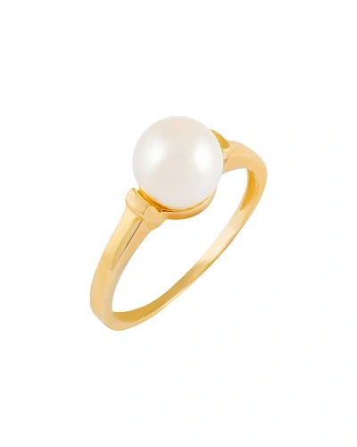 Masako Pearls 14k 7-7.5mm Akoya Pearl Ring In Gold