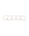 Masako Pearls 9-10mm White Freshwater Pearl Stretch Bracelet Set