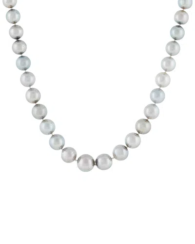 Masako Pearls Splendid Pearls 14k 7.7-12mm Taitian Pearl Necklace In Gray