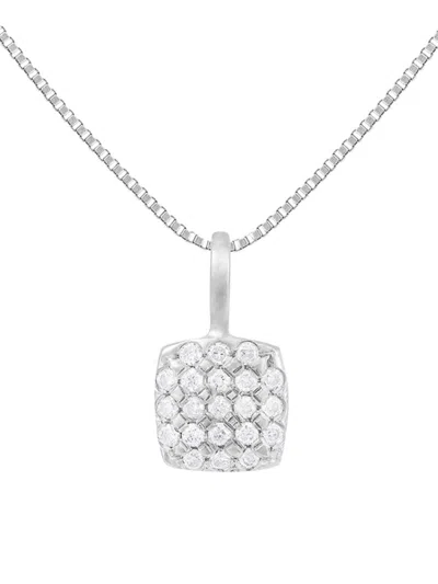 Masako Women's 14k White Gold & 0.10 Tcw Diamond Pendant Necklace/18"