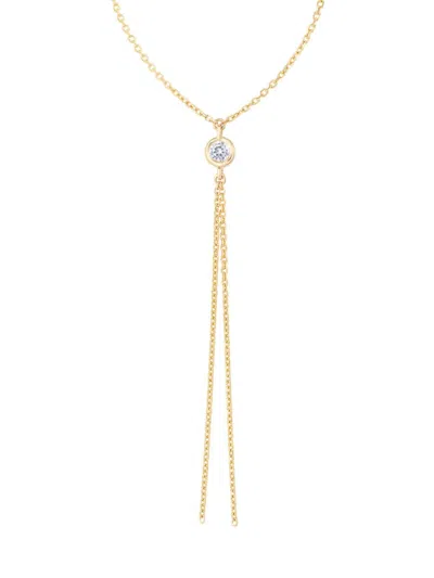 Masako Women's 14k Yellow Gold & 0.10 Tcw Fringe Pendant Necklace/18"