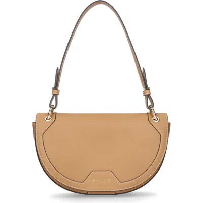 Mascaro Dual Strap Medium Saddle Bad In Tan