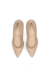 Mascaro Leather Pointed Toe Pump In Brown