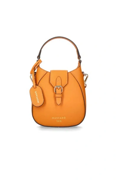 Mascaro Small Duel Strap Stirrup Bag In Orange