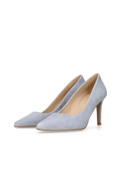 Mascaro Suede Pointed Toe Pump In Blue