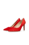 Mascaro Suede Pointed Toe Pump In Red