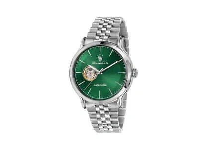 Pre-owned Maserati Epoca Automatic Watch, Green, 42 Mm, Mineral Crystal, R8823118010