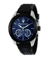 Maserati Men's Chronograph Satin Stainless Steel Watch, 45mm