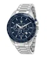 Maserati Men's Chronograph Stainless Steel Metal Band Watch, 45mm